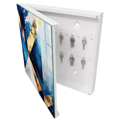 Armoire à clés design Élégance bleue