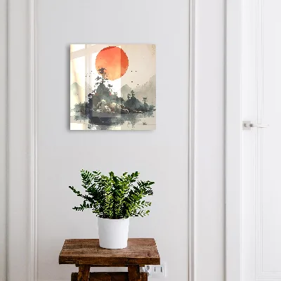 Armoire à clés design Paysage de montagne