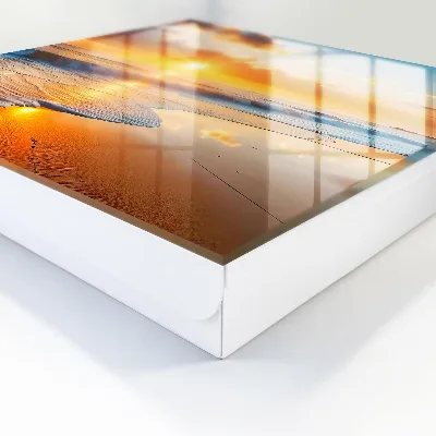 Armoire à clés design Coucher de soleil sur l'océan