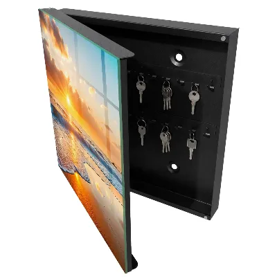 Armoire à clés design Coucher de soleil sur l'océan