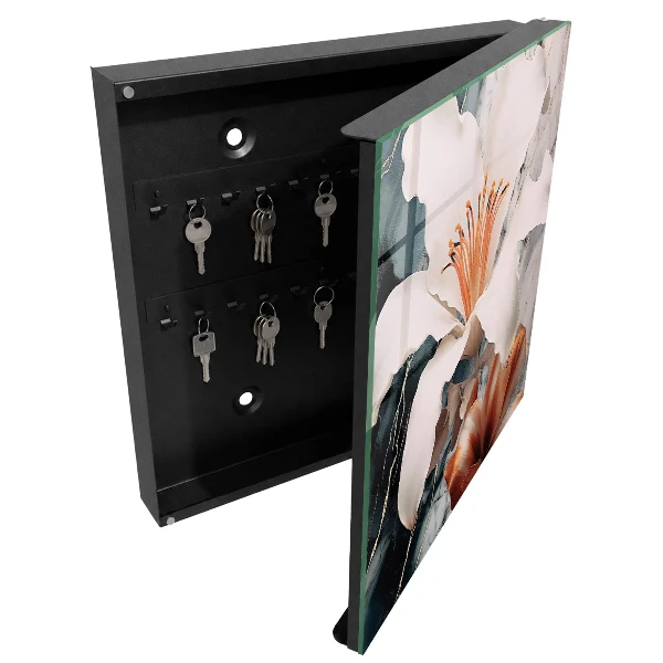 Armoire à clés design Élégance florale