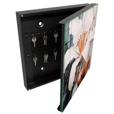 Armoire à clés design Élégance florale