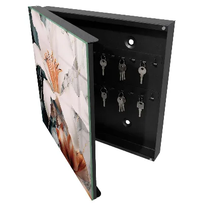 Armoire à clés design Élégance florale