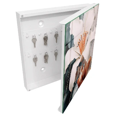 Armoire à clés design Élégance florale