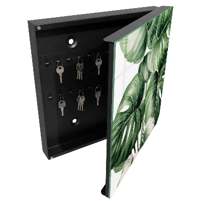 Armoire à clés design Feuilles vertes