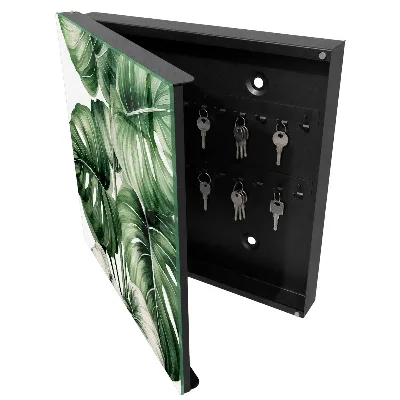 Armoire à clés design Feuilles vertes