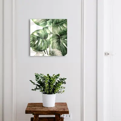 Armoire à clés design Feuilles vertes