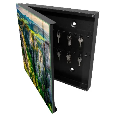 Armoire à clés design Rochers et forêt