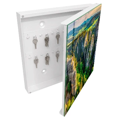 Armoire à clés design Rochers et forêt