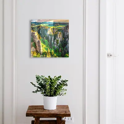Armoire à clés design Rochers et forêt