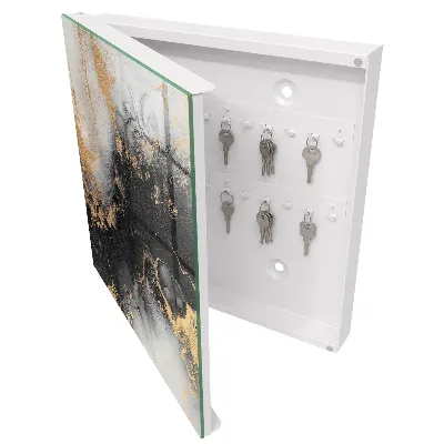 Armoire à clés décorative Élégance noire