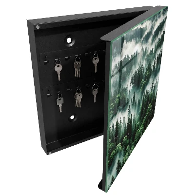 Armoire à clés décorative Forêt brumeuse