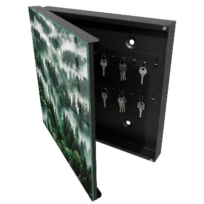 Armoire à clés décorative Forêt brumeuse
