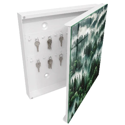 Armoire à clés décorative Forêt brumeuse