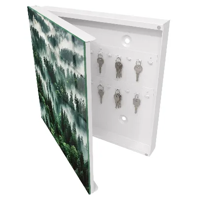 Armoire à clés décorative Forêt brumeuse