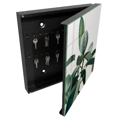 Boîte à clés murale décorative Feuilles de ficus