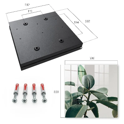 Boîte à clés murale décorative Feuilles de ficus