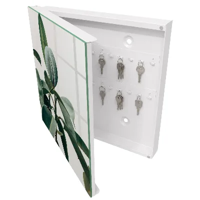 Boîte à clés murale décorative Feuilles de ficus