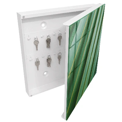 Armoire à clés décorative Motif de feuilles