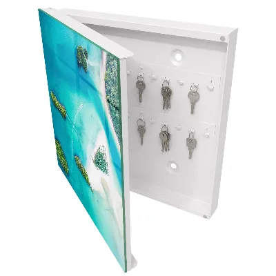 Armoire à clés décorative Plages exotiques