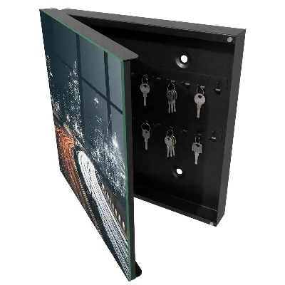Armoire à clés décorative Nuit en ville