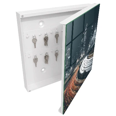 Armoire à clés décorative Nuit en ville