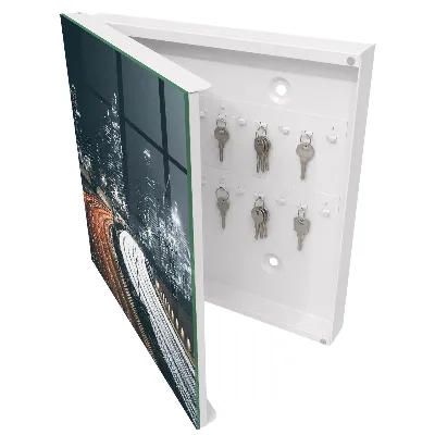 Armoire à clés décorative Nuit en ville