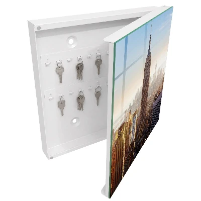 Armoire à clés design La ville le matin