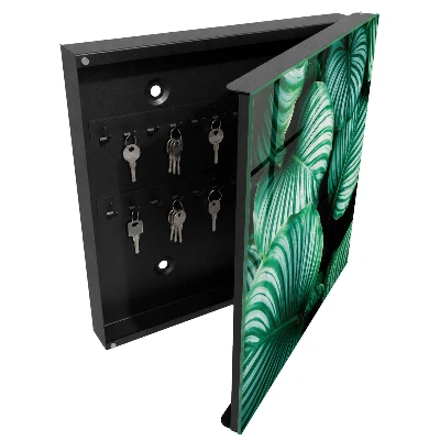 Armoire à clés décorative Feuilles vertes
