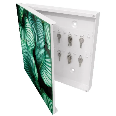 Armoire à clés décorative Feuilles vertes