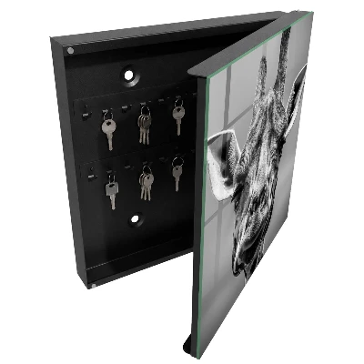 Armoire à clés design Portrait de girafe