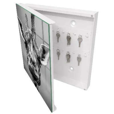 Armoire à clés design Portrait de girafe