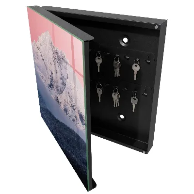 Armoire à clés décorative Pic hivernal