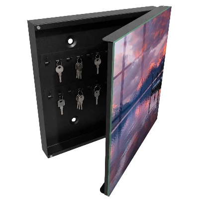 Armoire à clés design Lac de montagne