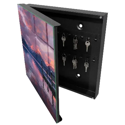Armoire à clés design Lac de montagne