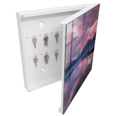 Armoire à clés design Lac de montagne