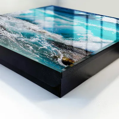 Armoire à clés décorative La puissance des vagues