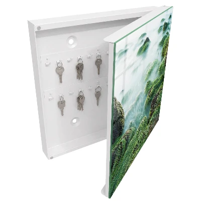 Armoire à clés design Vagues vertes