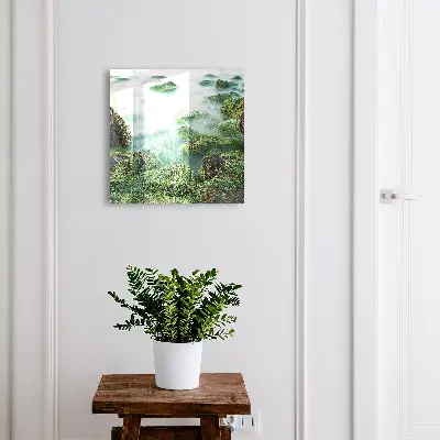 Armoire à clés design Vagues vertes