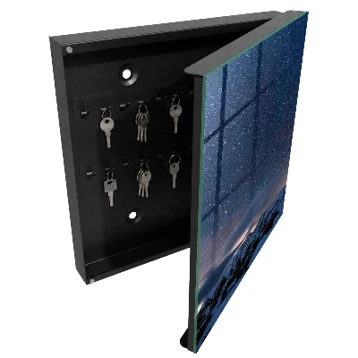 Armoire à clés design Nuit en montagne