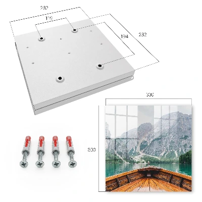 Armoire à clés décorative Voile en montagne