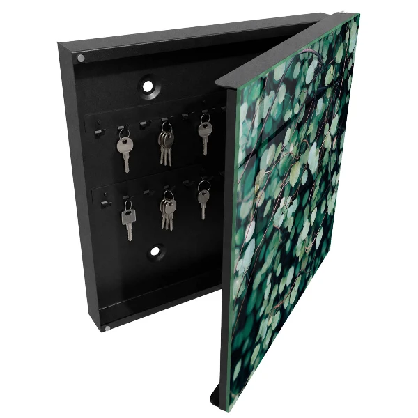 Armoire à clés design Feuilles vertes