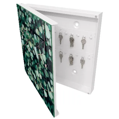 Armoire à clés design Feuilles vertes