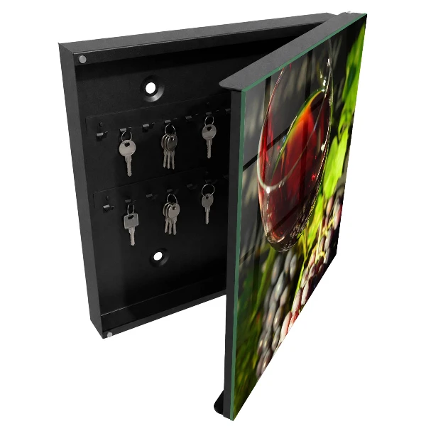Armoire à clés décorative Raisins et vin
