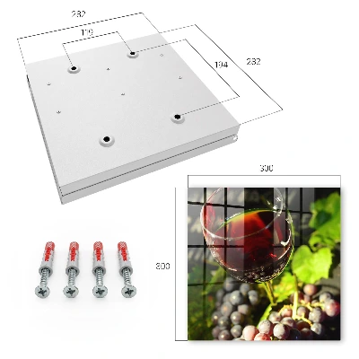 Armoire à clés décorative Raisins et vin
