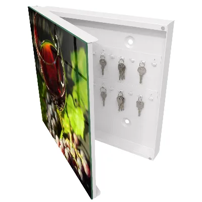 Armoire à clés décorative Raisins et vin