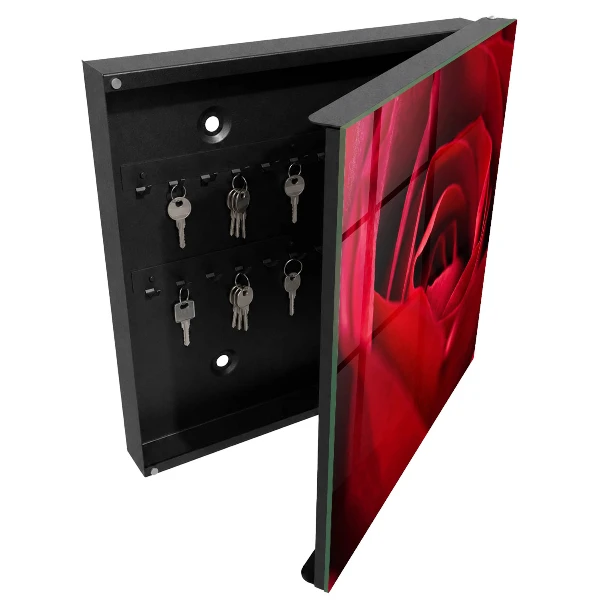 Armoire à clés design Gros plan sur une rose