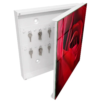 Armoire à clés design Gros plan sur une rose