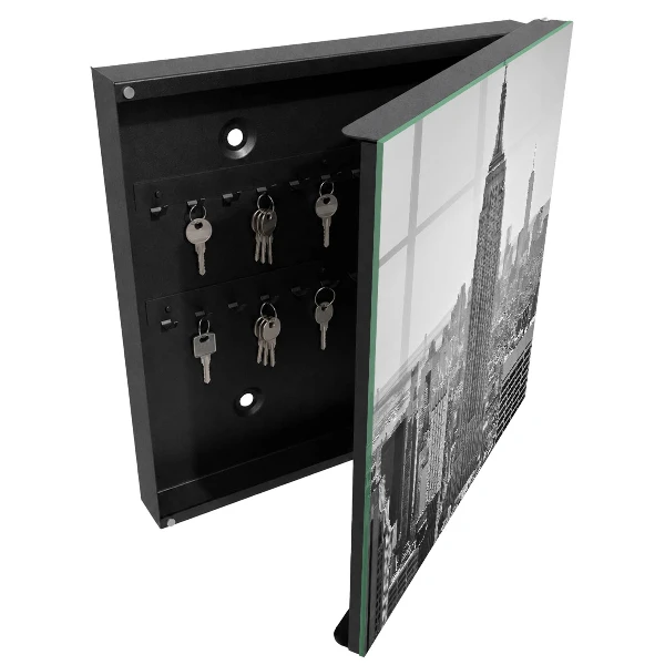 Armoire à clés design Panorama de la ville