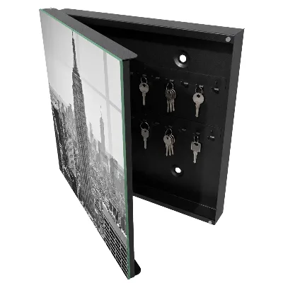 Armoire à clés design Panorama de la ville